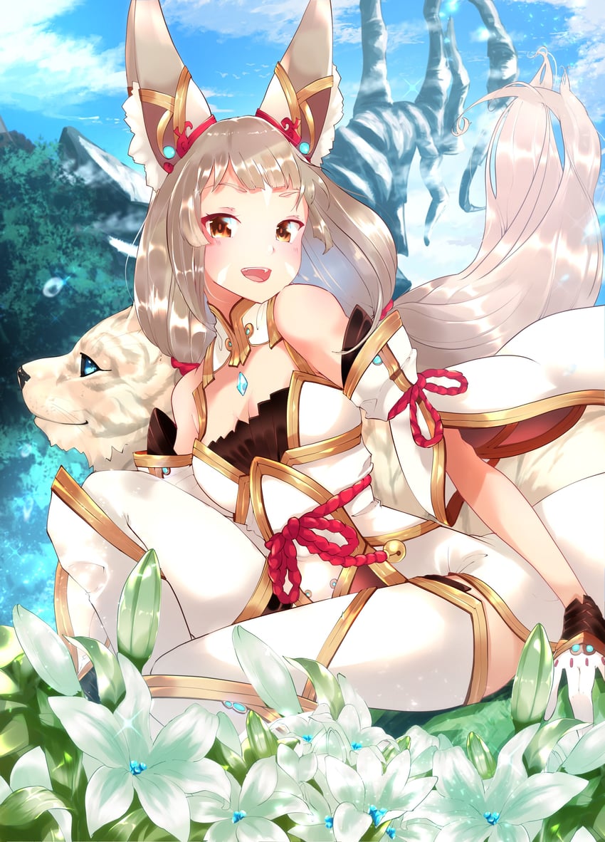 nia and dromarch (xenoblade chronicles and 1 more) drawn by risumi_(taka-fallcherryblossom)