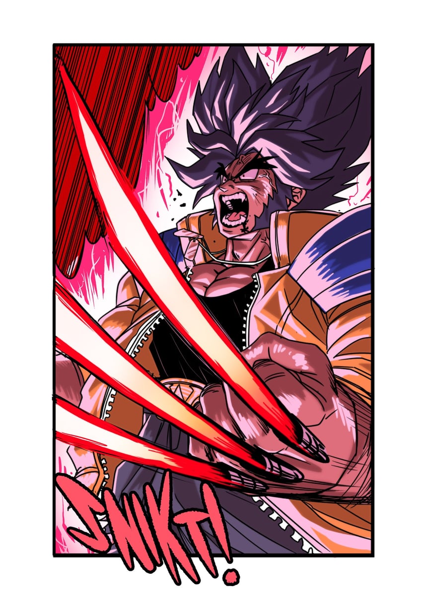 wolverine (dragon ball and 4 more) drawn by autonomousinque