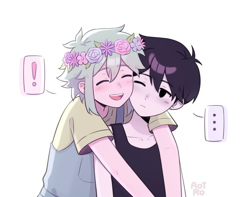 omori and basil (omori) drawn by aoiro_arts