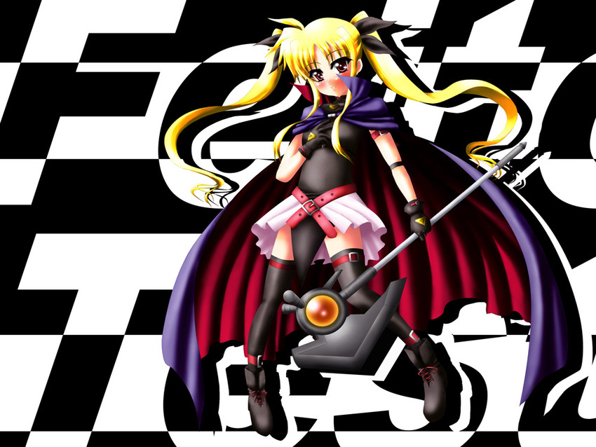 fate testarossa and bardiche (lyrical nanoha and 1 more)