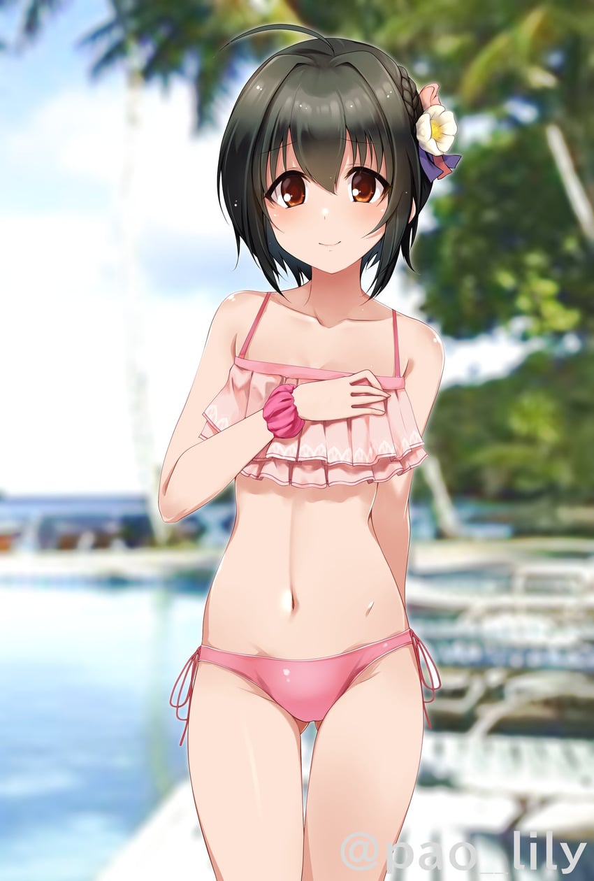 kohinata miho (idolmaster and 1 more) drawn by paopao