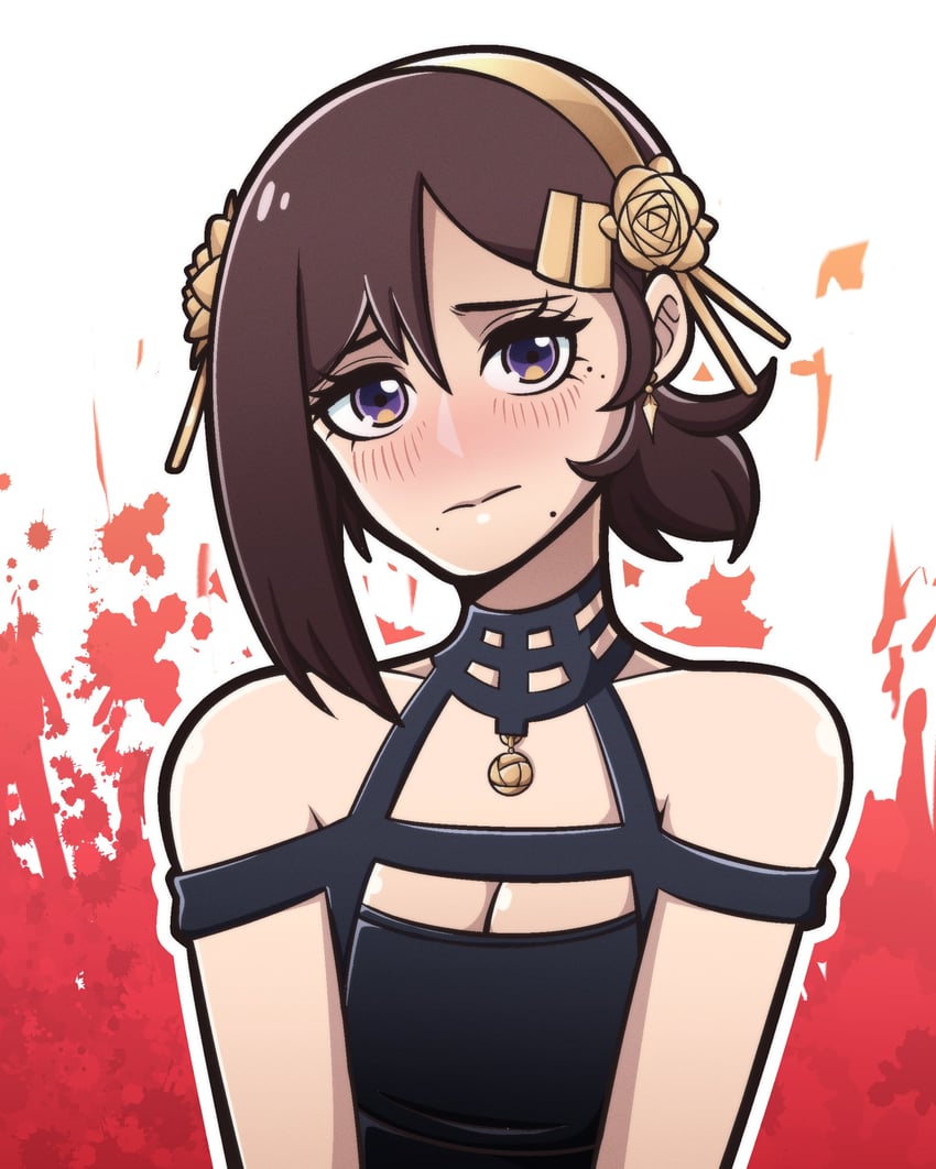 yor briar and higashiyama kobeni (chainsaw man and 1 more) drawn by kermittend