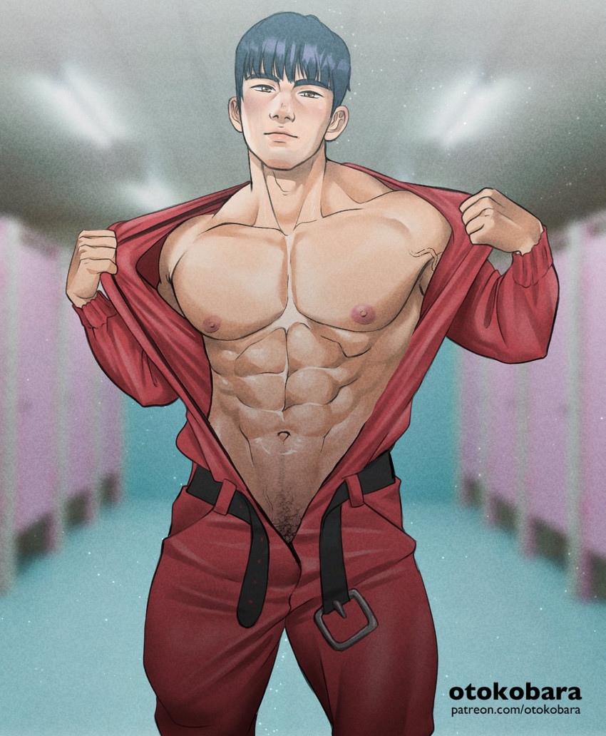 hwang jun-ho (squid game) drawn by otokobara
