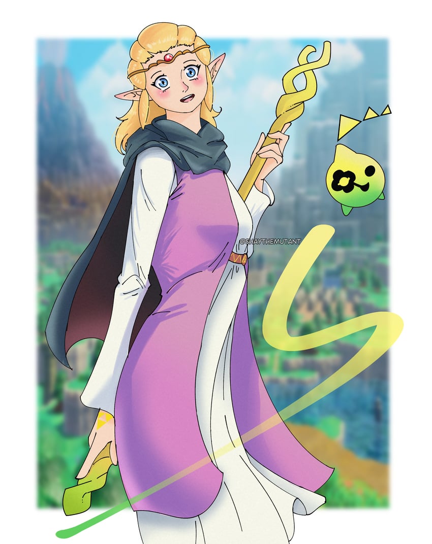 princess zelda and tri (the legend of zelda and 1 more) drawn by shaythemutant