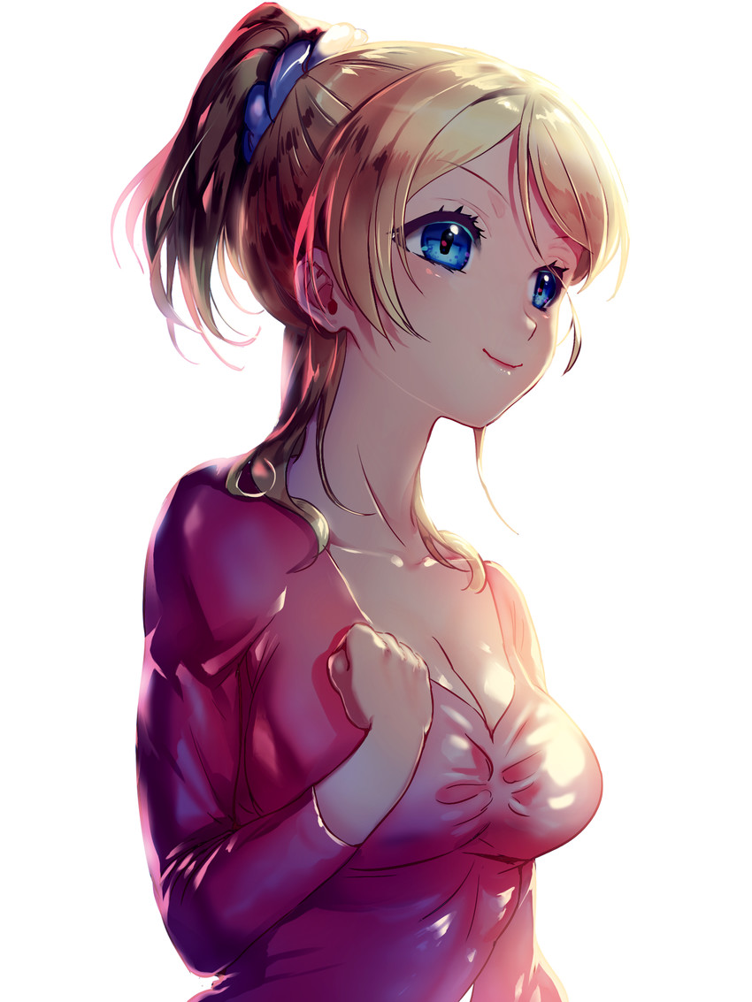 ayase eli (love live! and 1 more) drawn by linebj