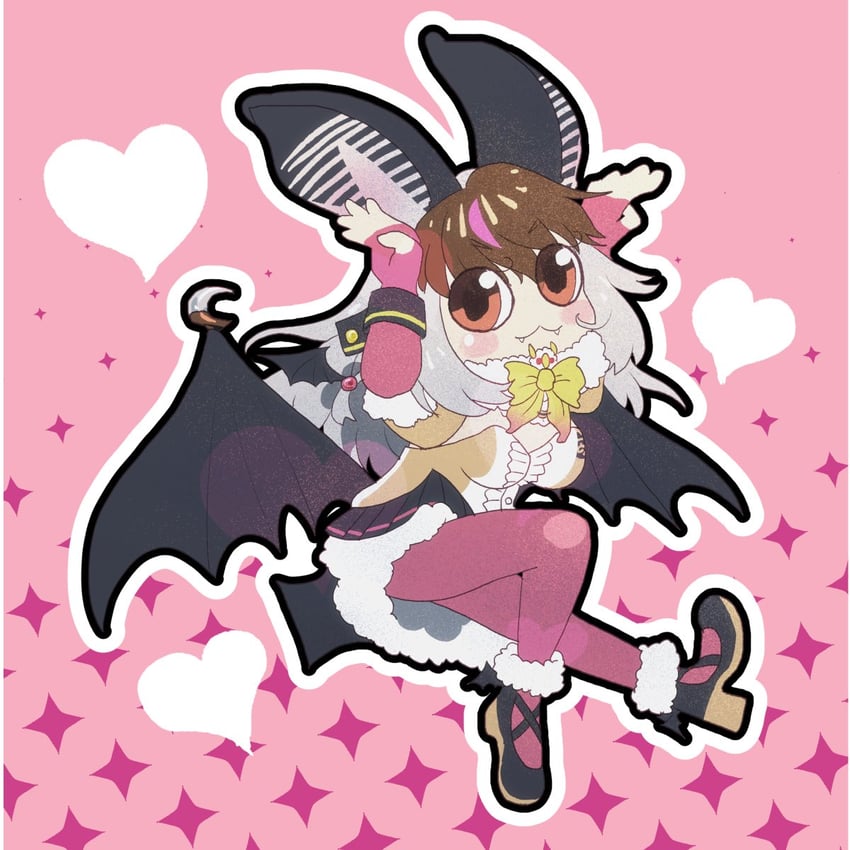 brown long-eared bat (kemono friends and 1 more) drawn by aoi5742