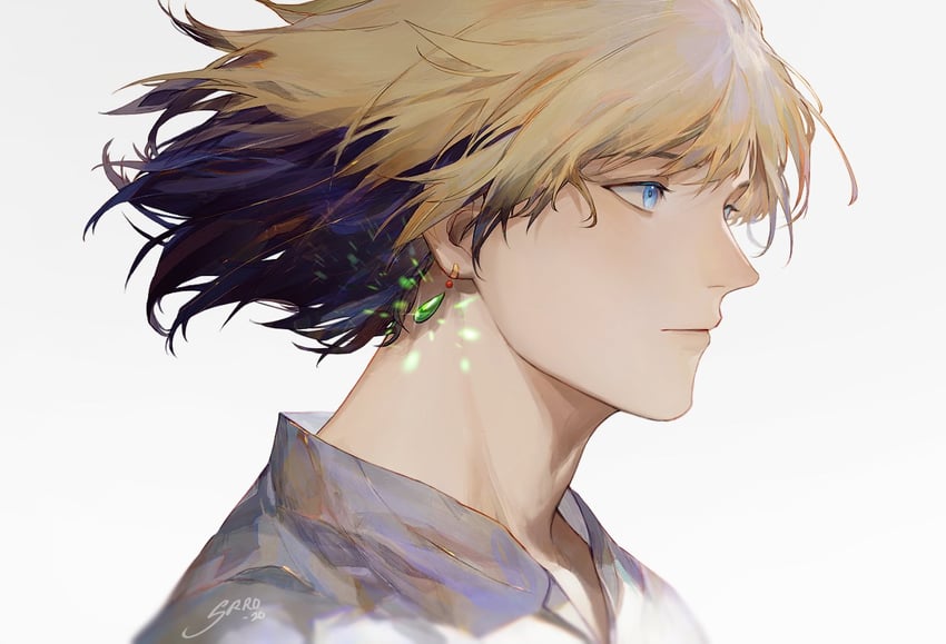 howl pendragon (howl no ugoku shiro) drawn by srro_yo