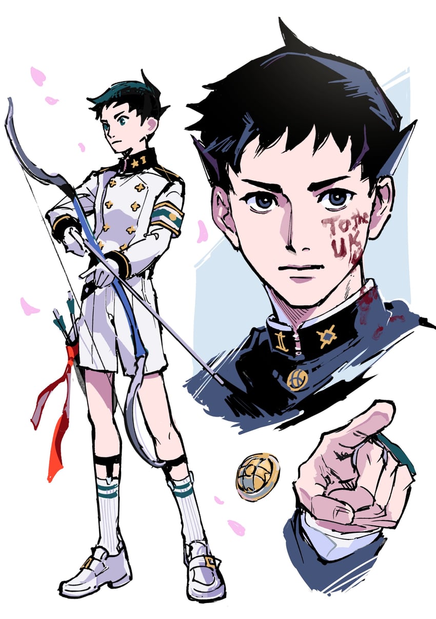 ryunosuke naruhodo (ace attorney and 1 more) drawn by reba_(akeruna)