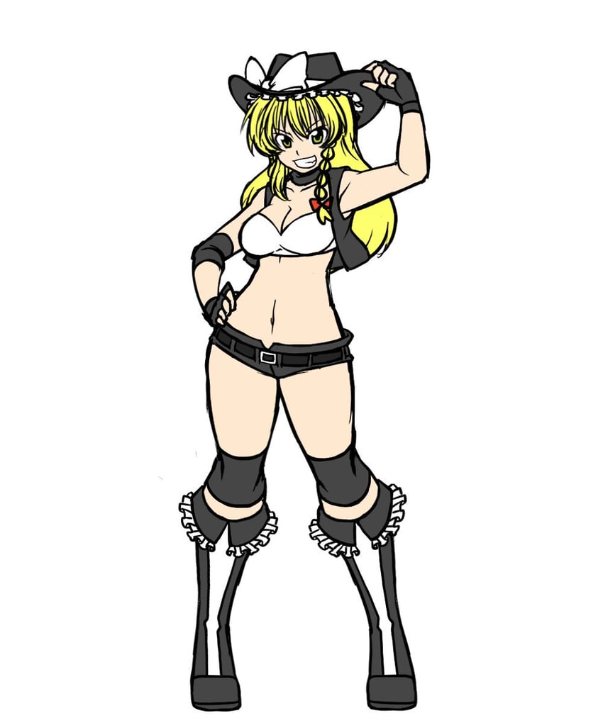 kirisame marisa (touhou and 1 more) drawn by sakasa_gurasan
