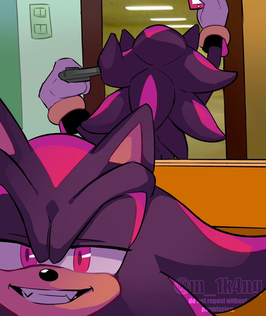 shadow the hedgehog (sonic and 1 more) drawn by m_1k4ng
