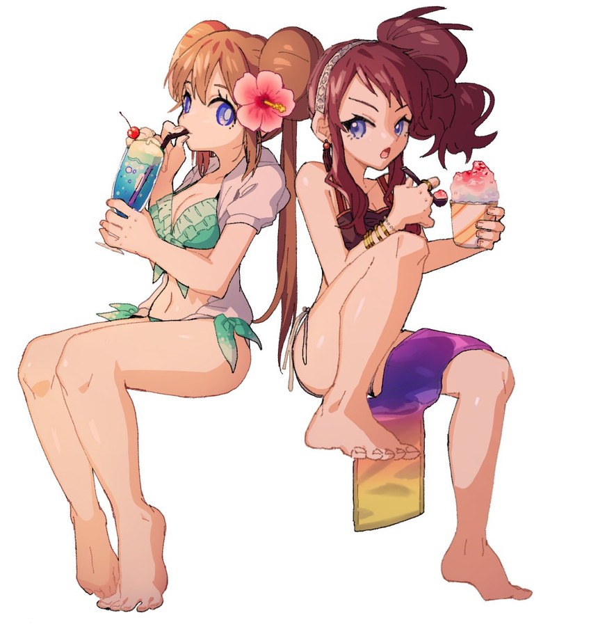 rosa and hilda (pokemon and 2 more) drawn by ankea_(a-ramo-do)
