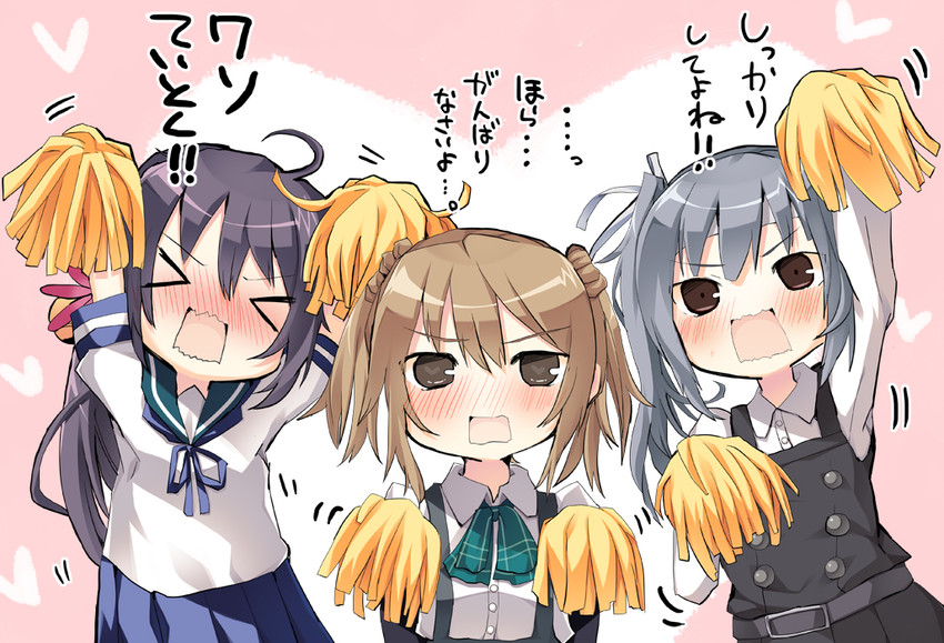 akebono, kasumi, michishio, and kasumi kai ni (kantai collection) drawn by matsushita_yuu