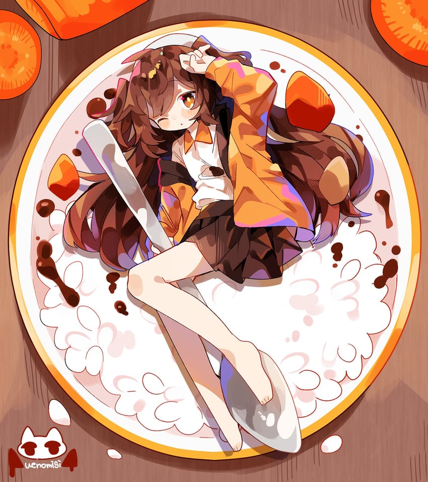 curry (indie virtual youtuber) drawn by uenomigi