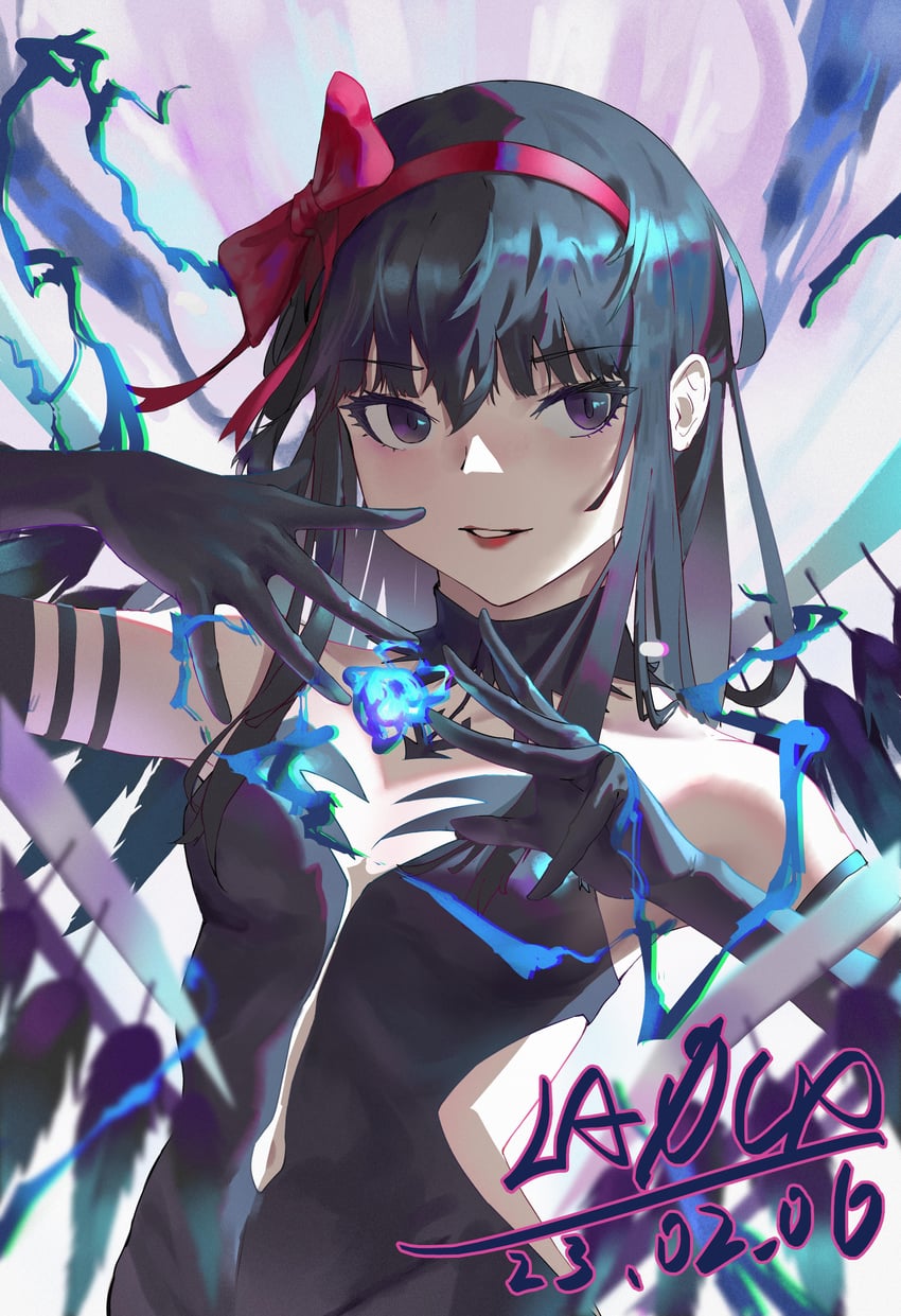 akemi homura and akuma homura (mahou shoujo madoka magica and 1 more) drawn by laocome