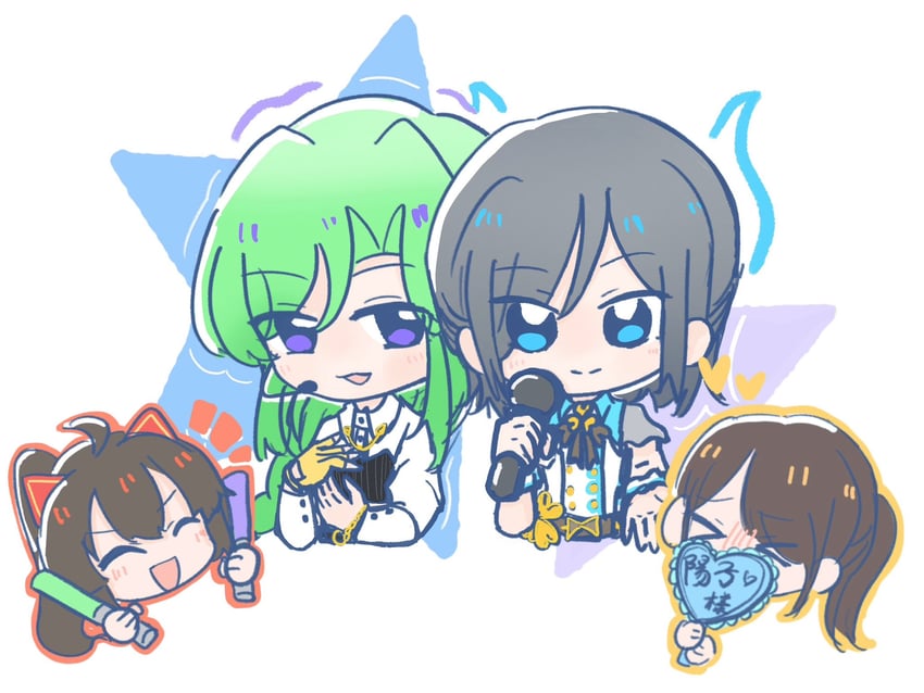 kiritani haruka, juo sena, kondou misaka, murakami tokiwa, sekino youko, and 3 more (idolmaster and 3 more) drawn by kasa_(kasa_mayulove)
