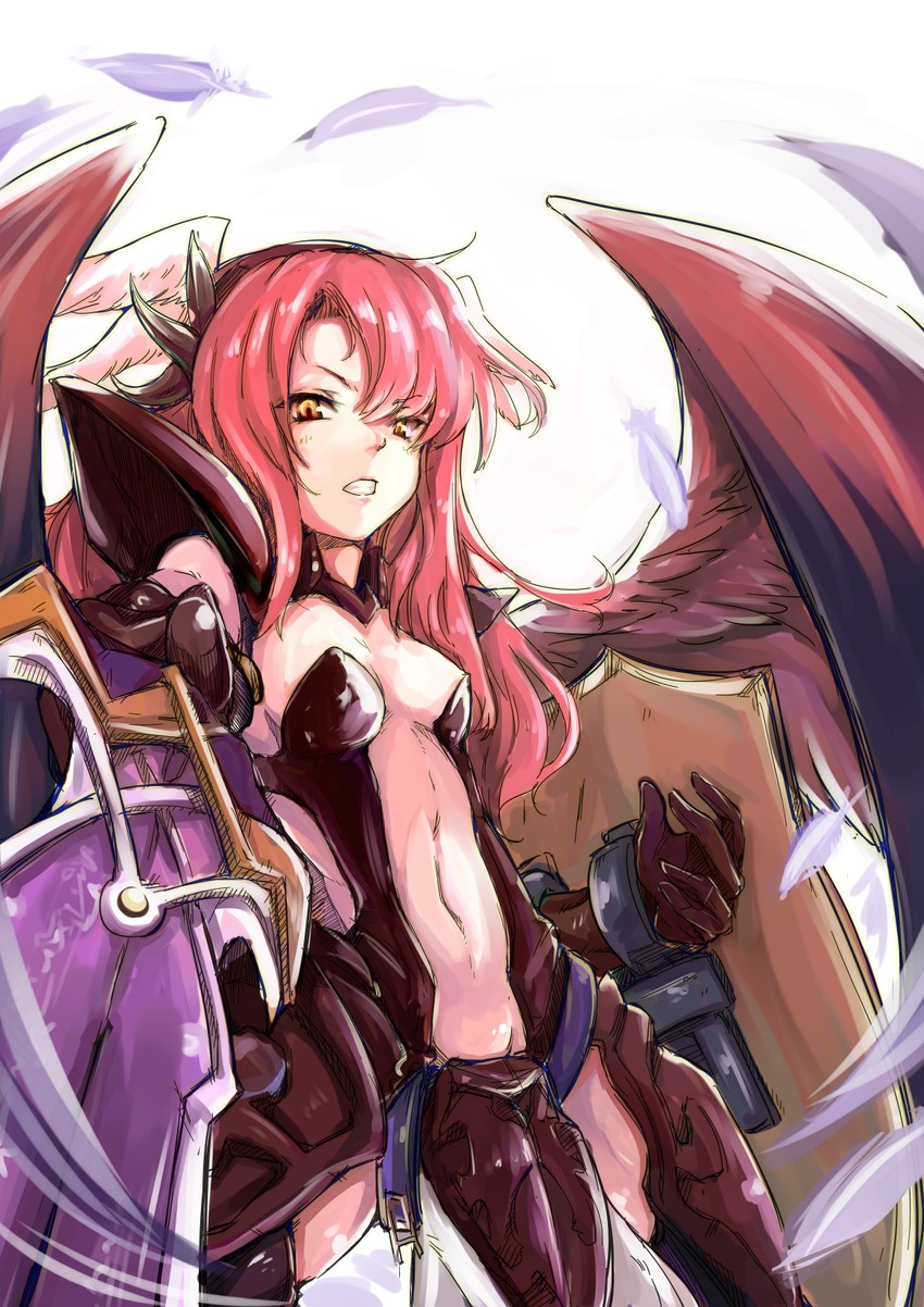 minerva and dark minerva (puzzle & dragons) drawn by nikke_(cherish)