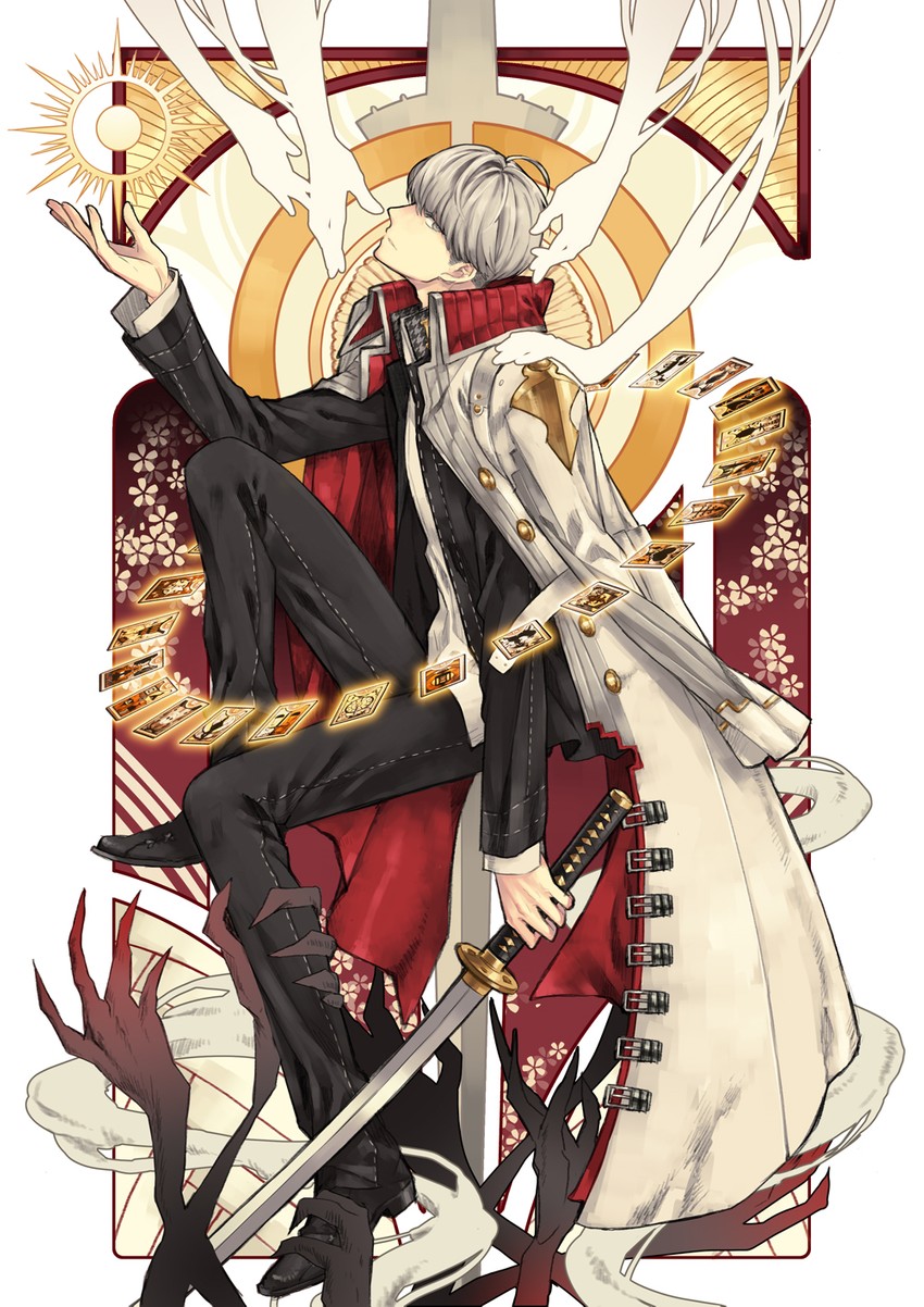 narukami yu and izanagi no okami (persona and 1 more) drawn by saeuchobab