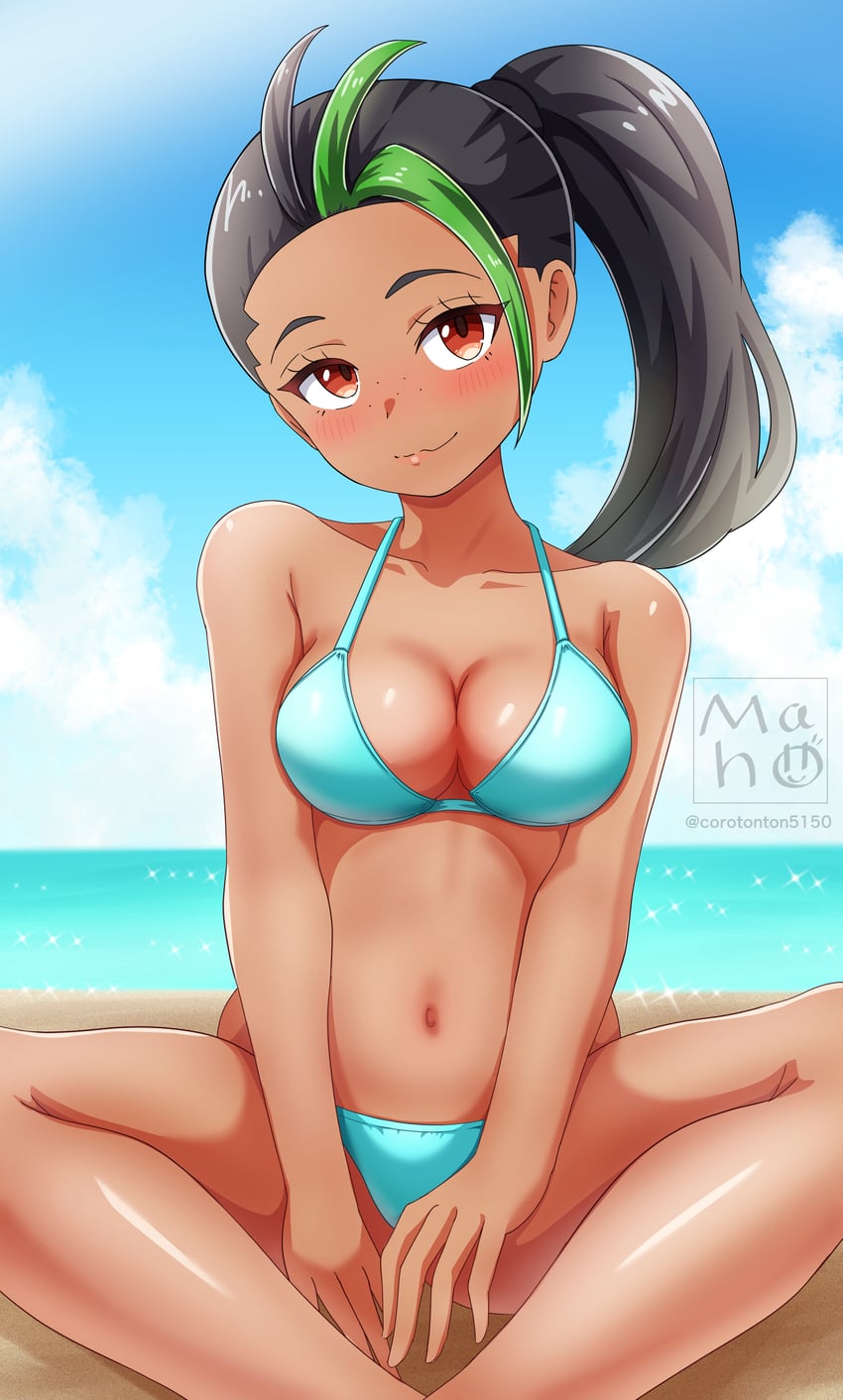 nemona (pokemon and 1 more) drawn by maho_(corotonton5150)