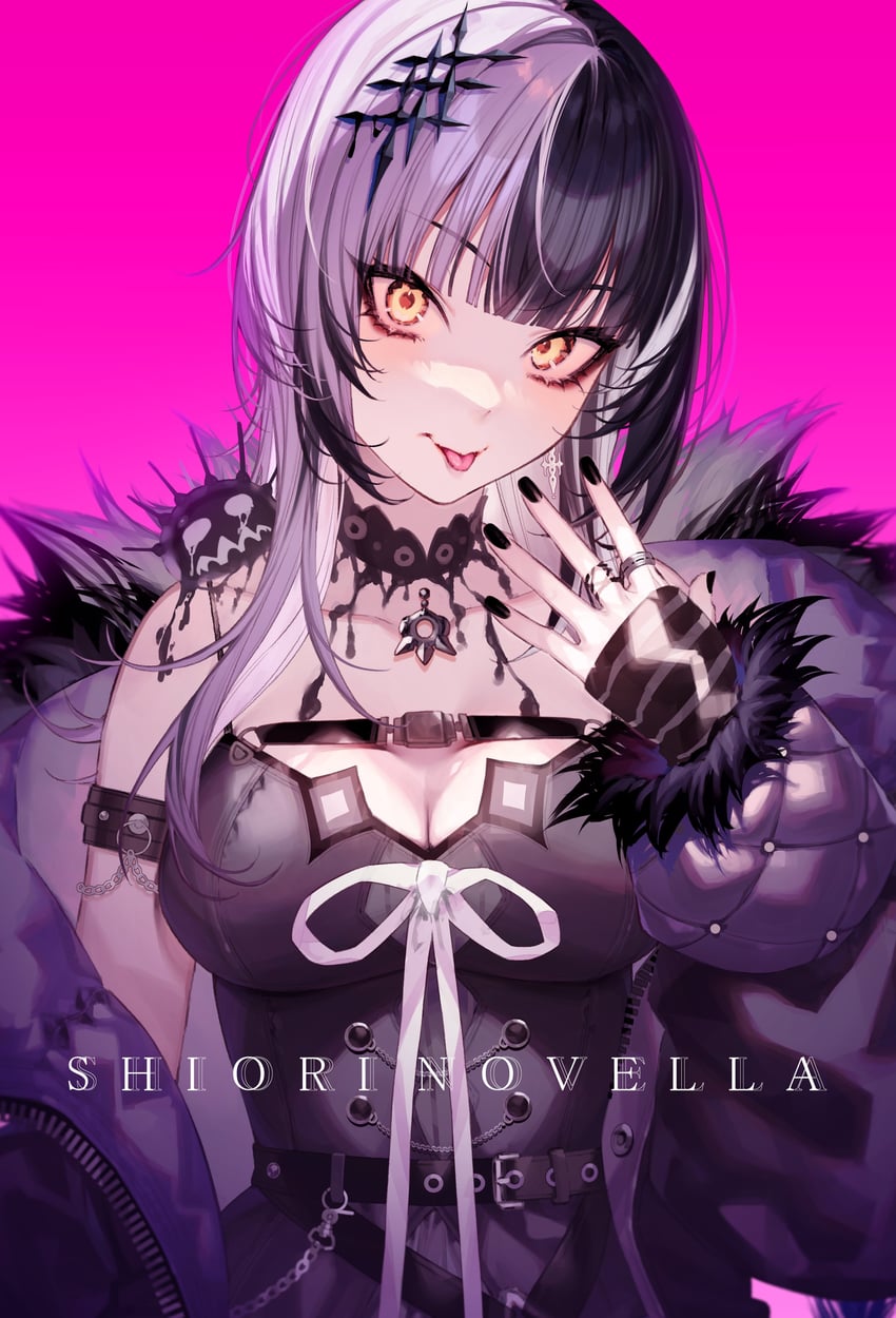 shiori novella and yorick (hololive and 1 more) drawn by kayahara