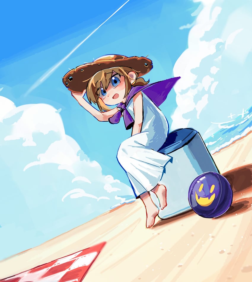 hat kid and snatcher (a hat in time) drawn by gompang1125