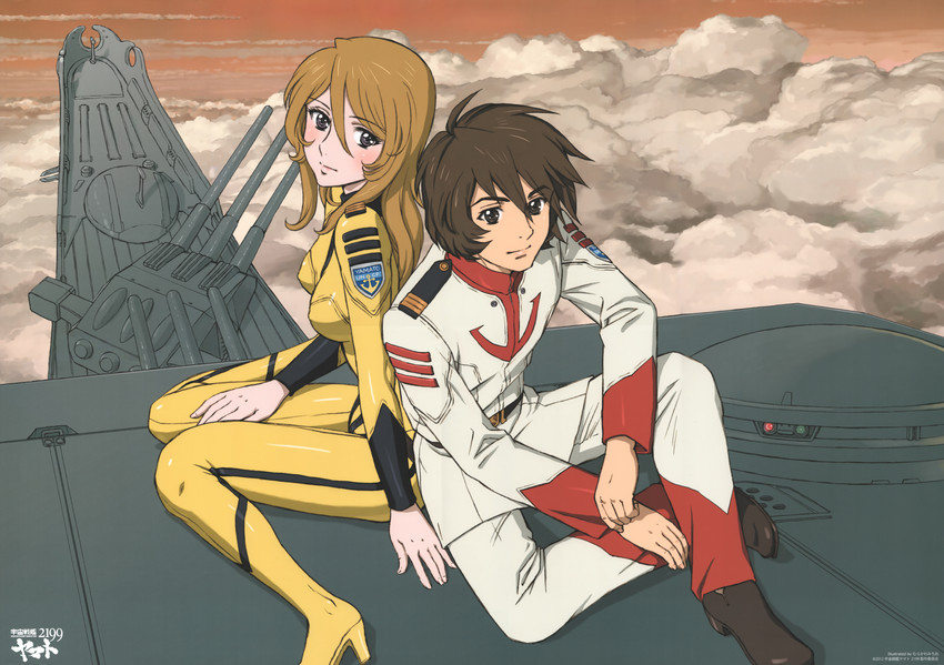mori yuki and kodai susumu (uchuu senkan yamato and 1 more) drawn by murakawa_michio
