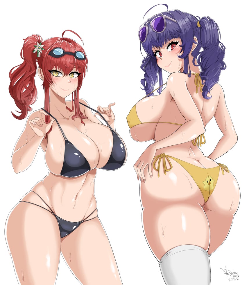 zara and pola (azur lane) drawn by redoart