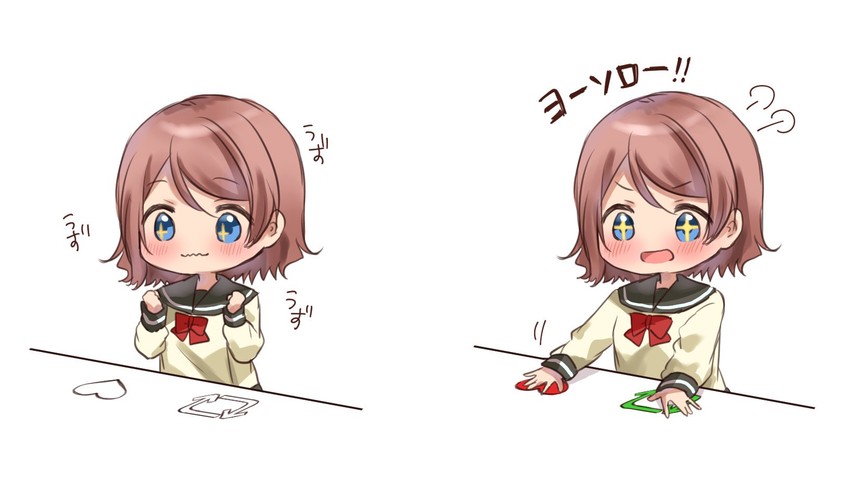 watanabe you (love live! and 2 more) drawn by chigusa_minori
