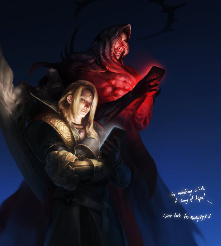 zenos yae galvus and voidsent (final fantasy and 1 more) drawn by formtheheadcom