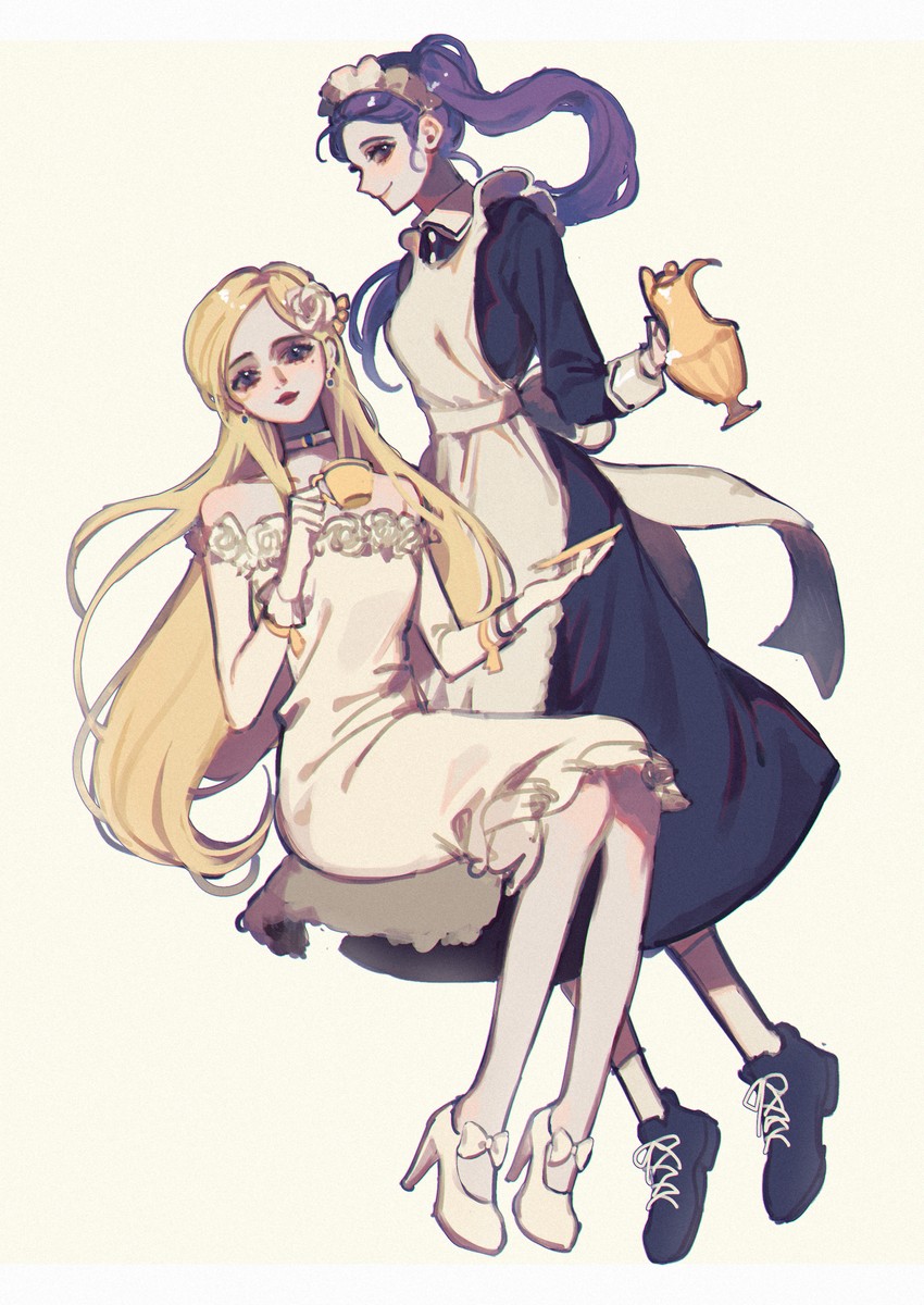 vera nair and martha behamfil (identity v) drawn by yp_(pypy_5_)