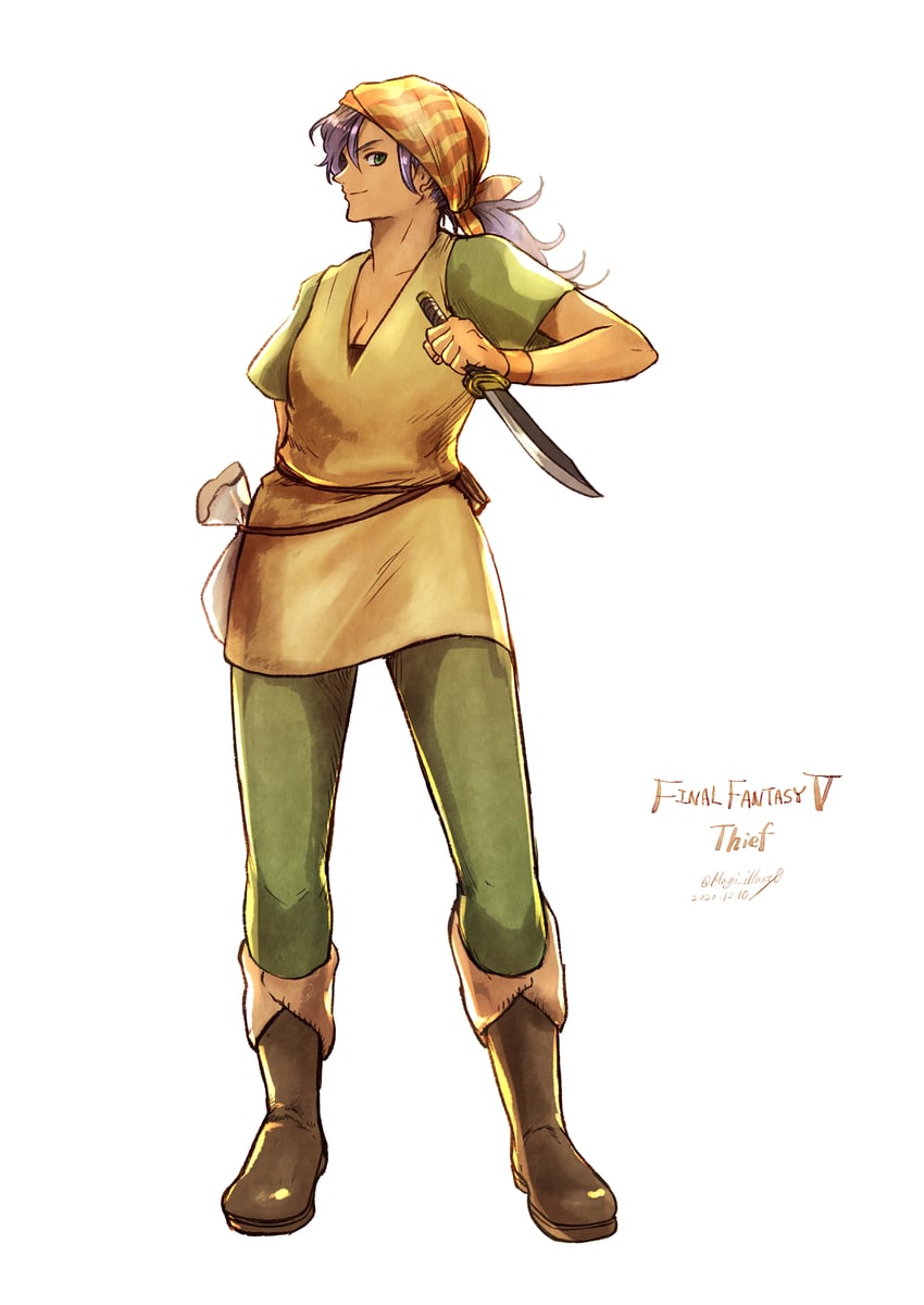 faris scherwiz and thief (final fantasy and 1 more) drawn by komugiko_no_mori