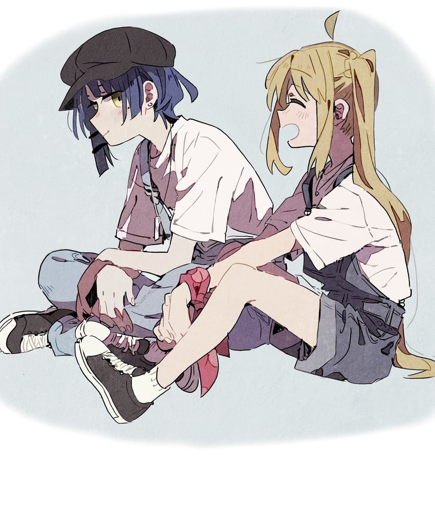 ijichi nijika and yamada ryo (bocchi the rock!) drawn by hezhe_zhi_jiyu