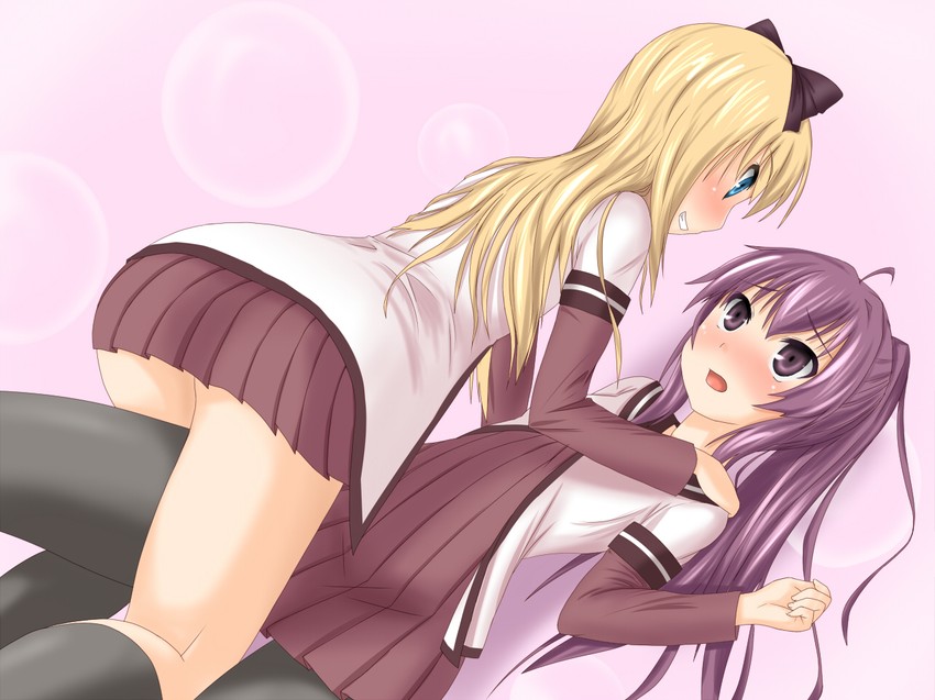 toshinou kyouko and sugiura ayano (yuruyuri) drawn by totose_manaka