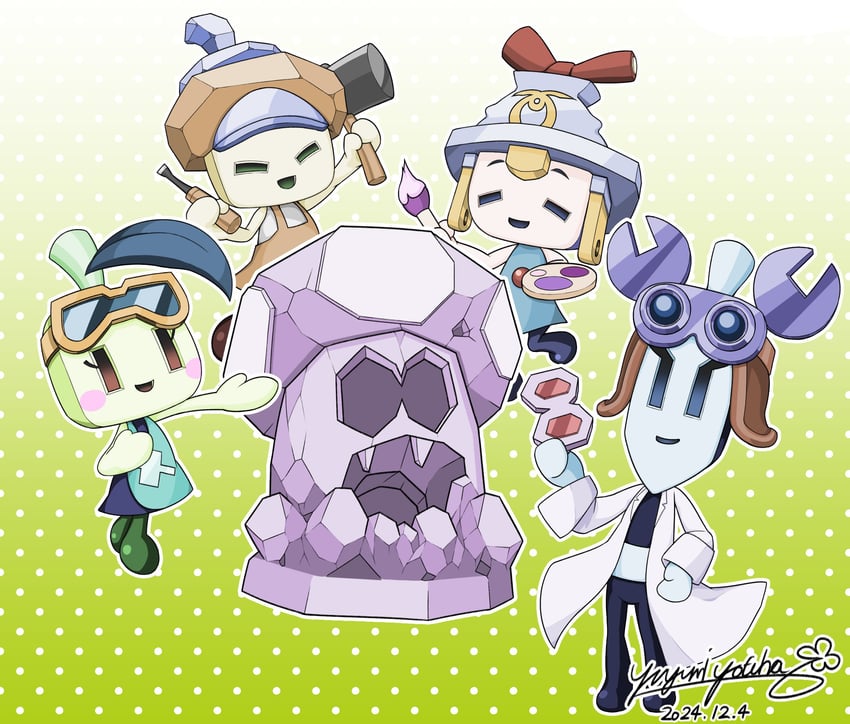 connie, shroob, technikki, issa rock, and maykit (mario and 2 more) drawn by yuyumi_(yuurei)