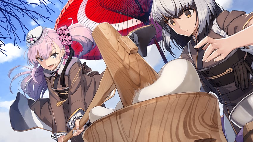 satsuki yomi and tsubakuro yume (toji no miko and 1 more)