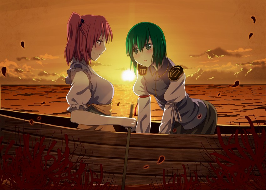 shiki eiki and onozuka komachi (touhou) drawn by yonaga_(masa07240)