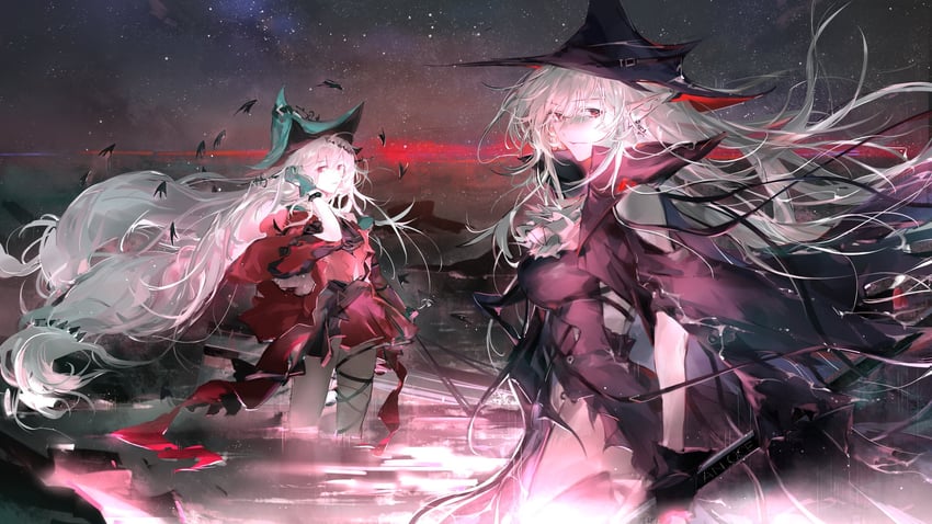 skadi, skadi the corrupting heart, and gladiia (arknights) drawn by midoriii717