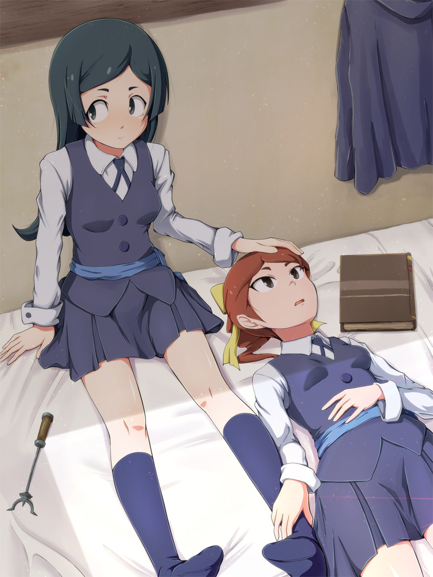 barbara parker and hanna england (little witch academia) drawn by ocza