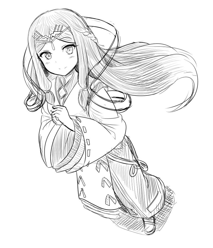 fan la norne (xenoblade chronicles and 2 more) drawn by kayama_kenji