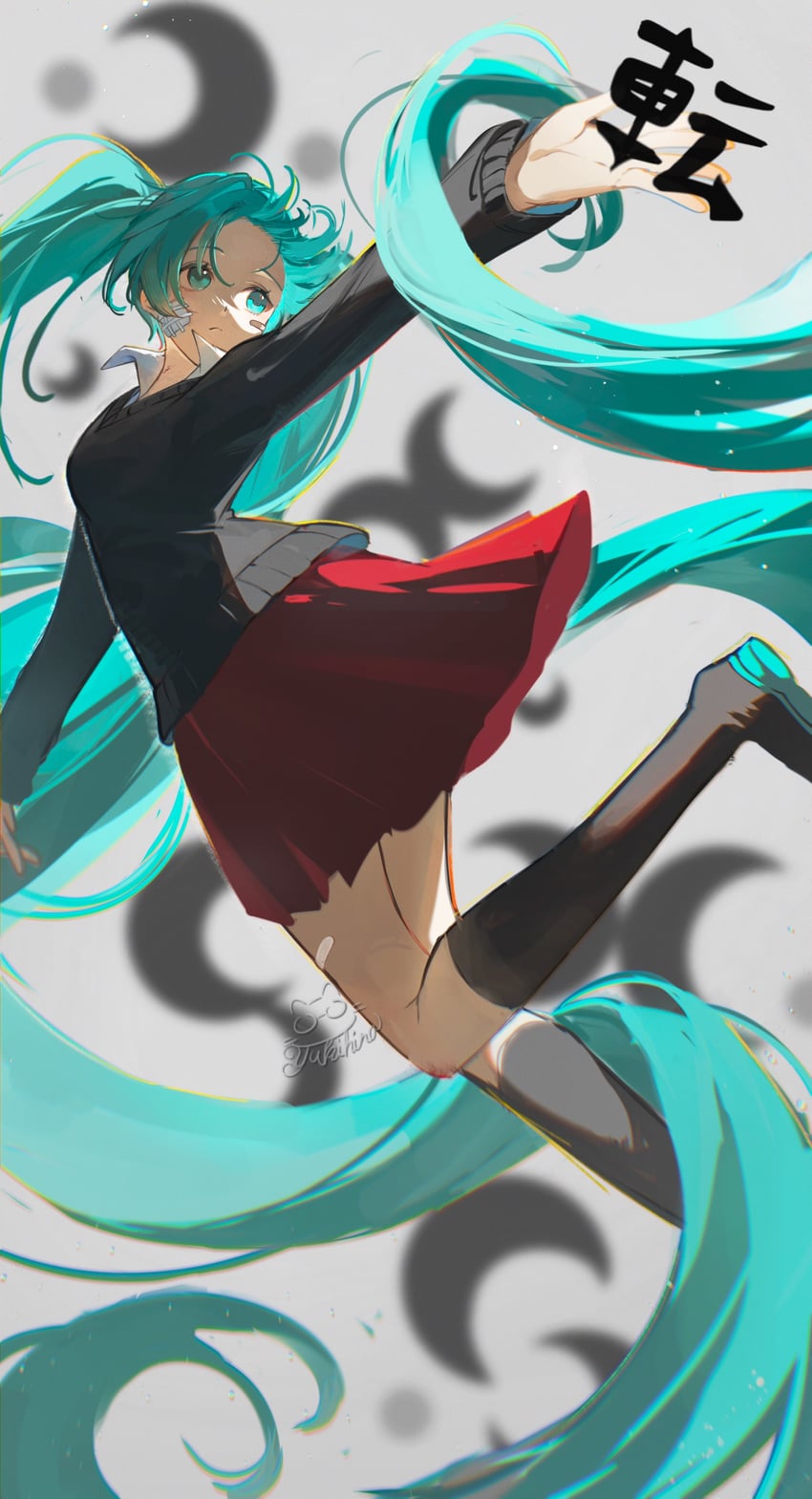 hatsune miku (vocaloid and 1 more) drawn by yukihira_makoto
