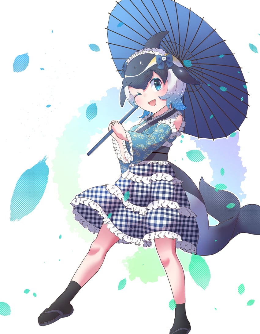 common dolphin (kemono friends and 1 more) drawn by luichan