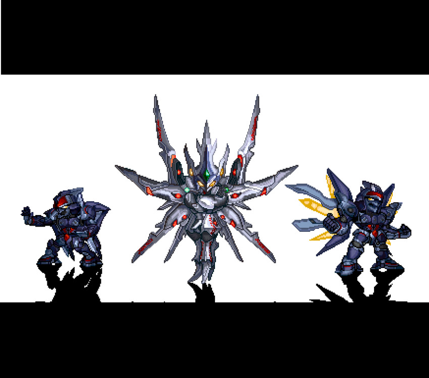 weltall, xenogears, and weltall-2 (xenogears) drawn by migel_futoshi