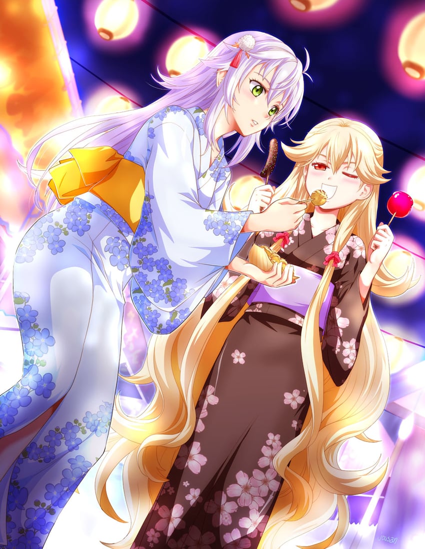 altina orion and roselia millstein (eiyuu densetsu and 1 more) drawn by xiacheng_tatsuya