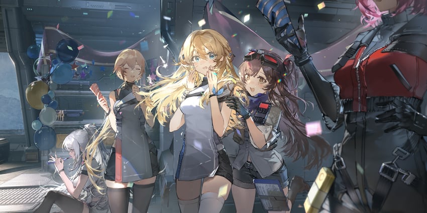suomi, ots-14, female commander, groza, nemesis, and 1 more (girls' frontline and 1 more) drawn by dalanxia