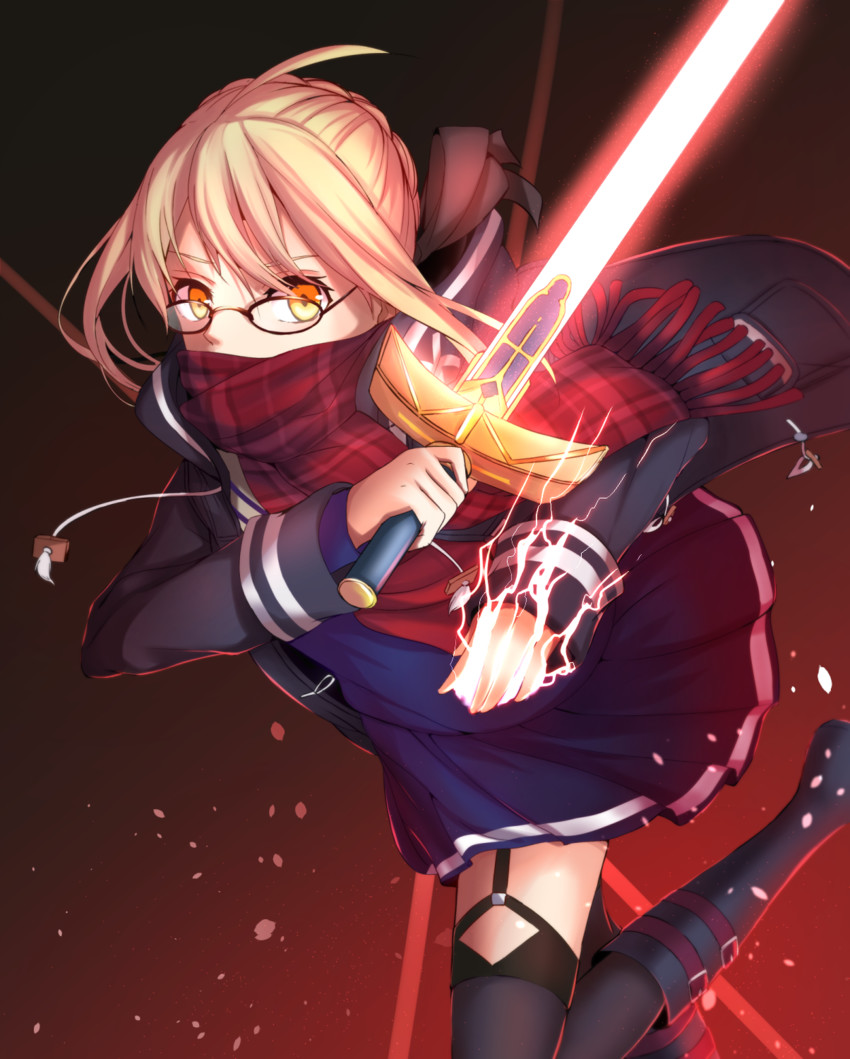 artoria pendragon and mysterious heroine x alter (fate and 1 more) drawn by resuta
