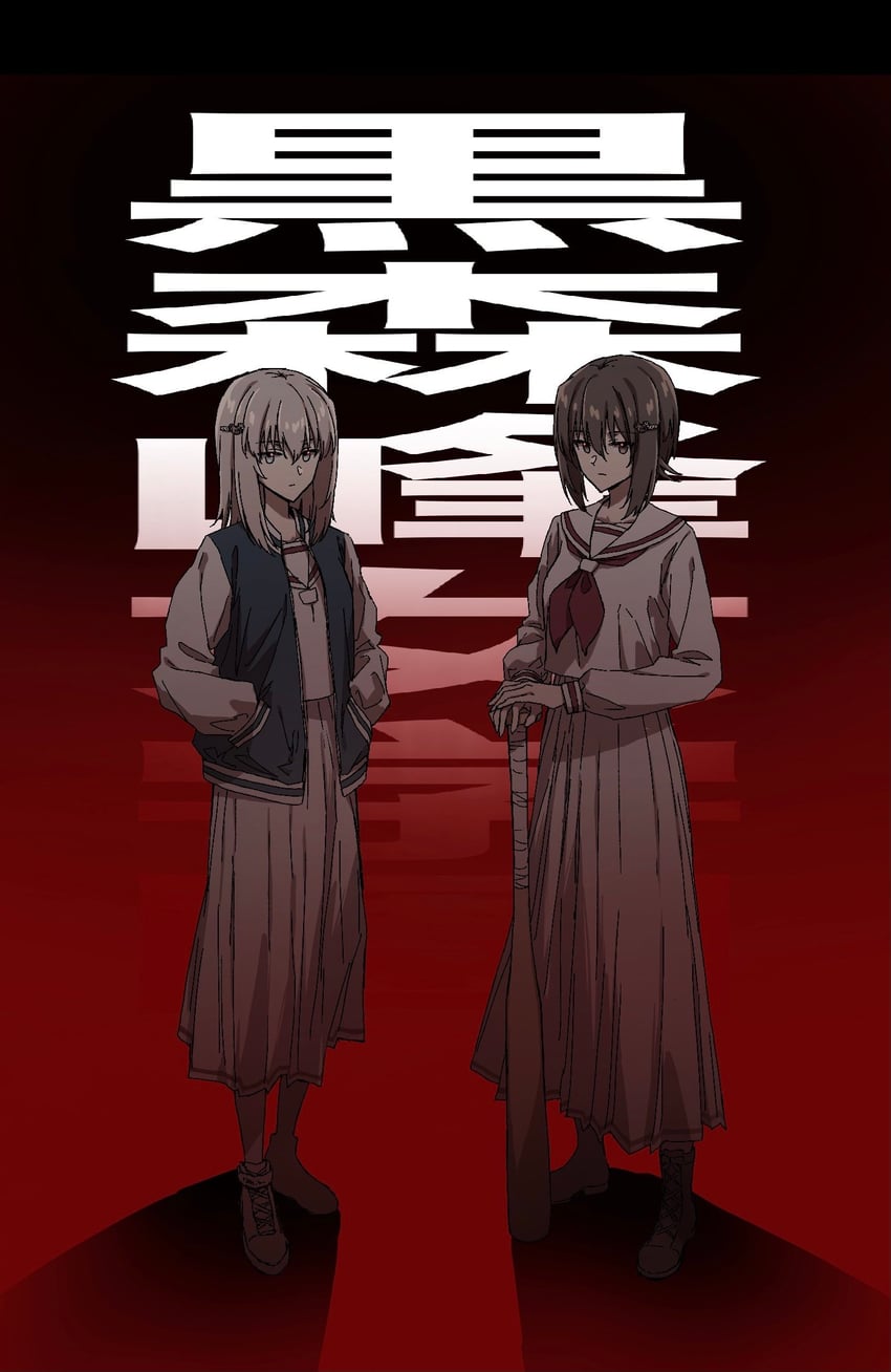 nishizumi maho and itsumi erika (girls und panzer) drawn by itsuki_(tanakaitsukiiii)