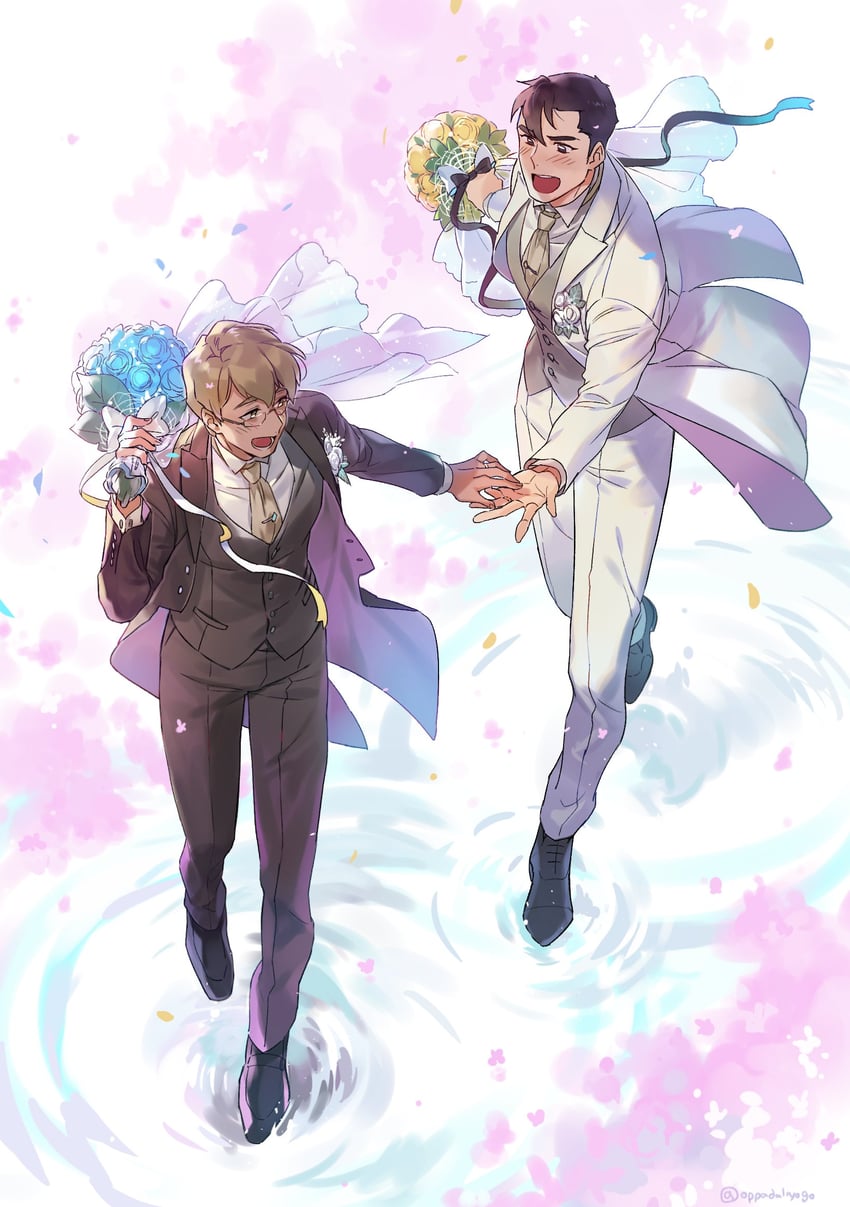 takashi shirogane and adam (voltron and 1 more) drawn by oppadalryogo