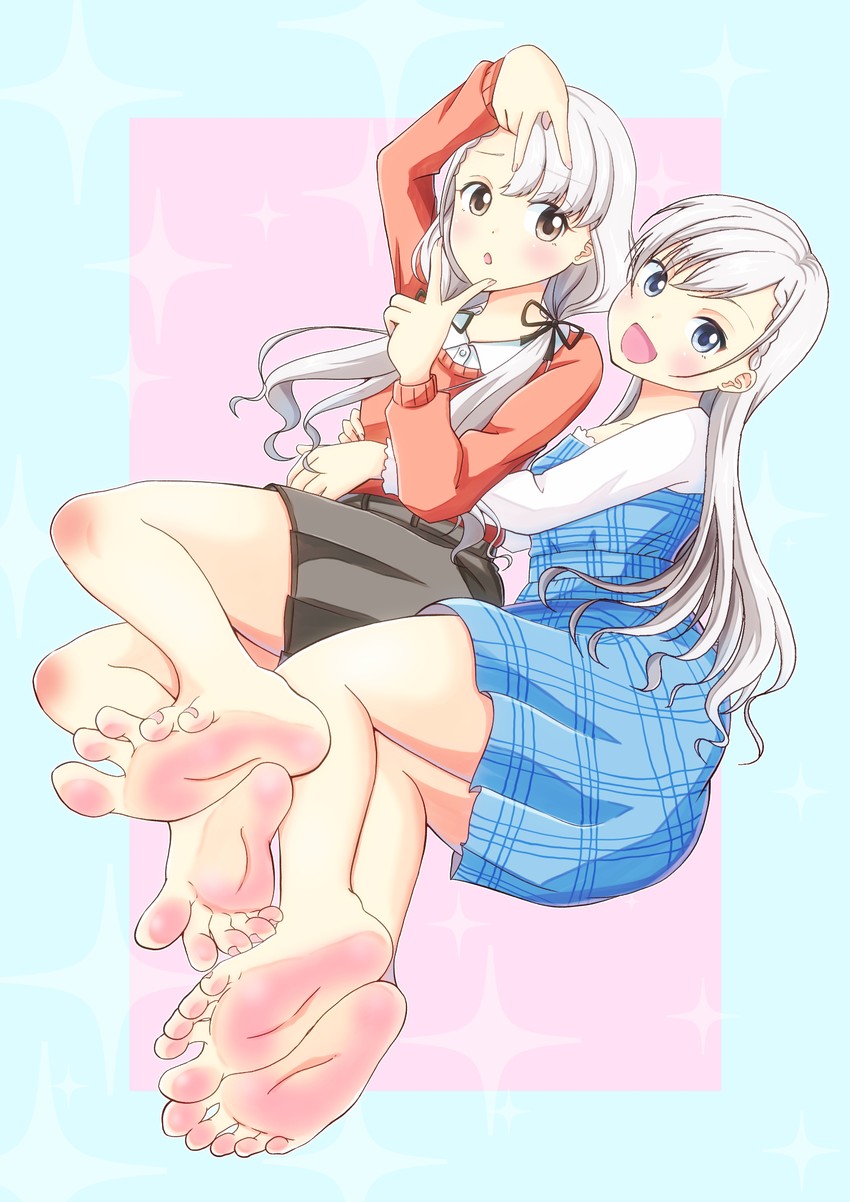 hisakawa hayate and hisakawa nagi (idolmaster and 1 more) drawn by leafar