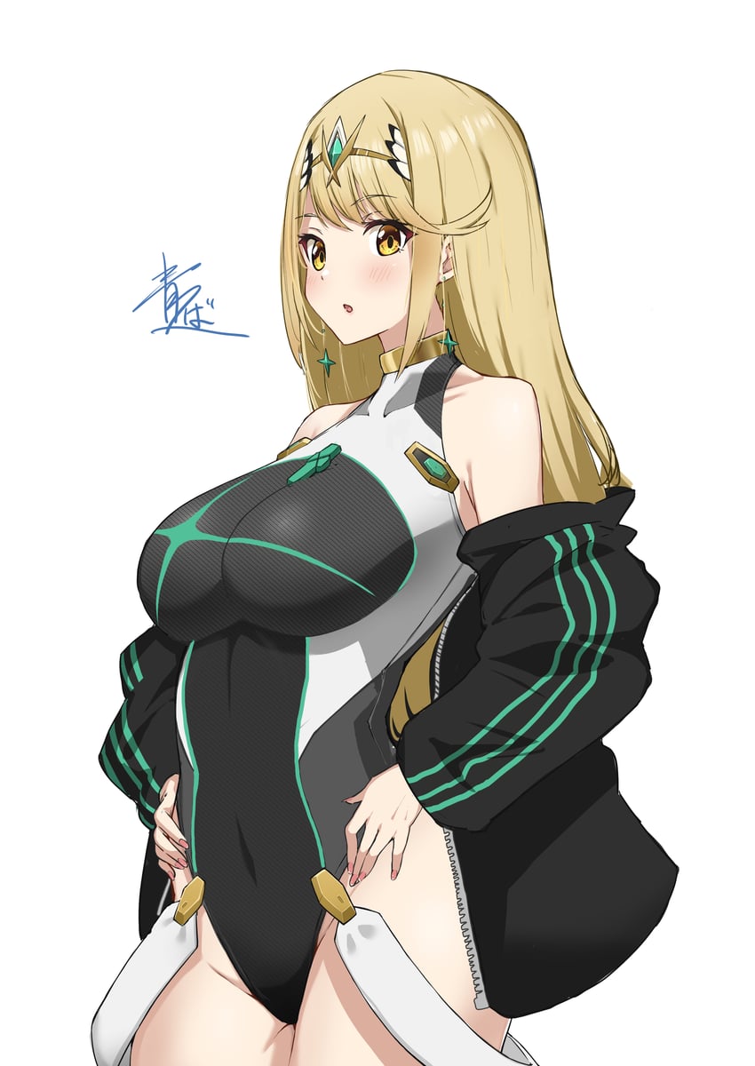 mythra and pyra (xenoblade chronicles and 1 more) drawn by aotsuba