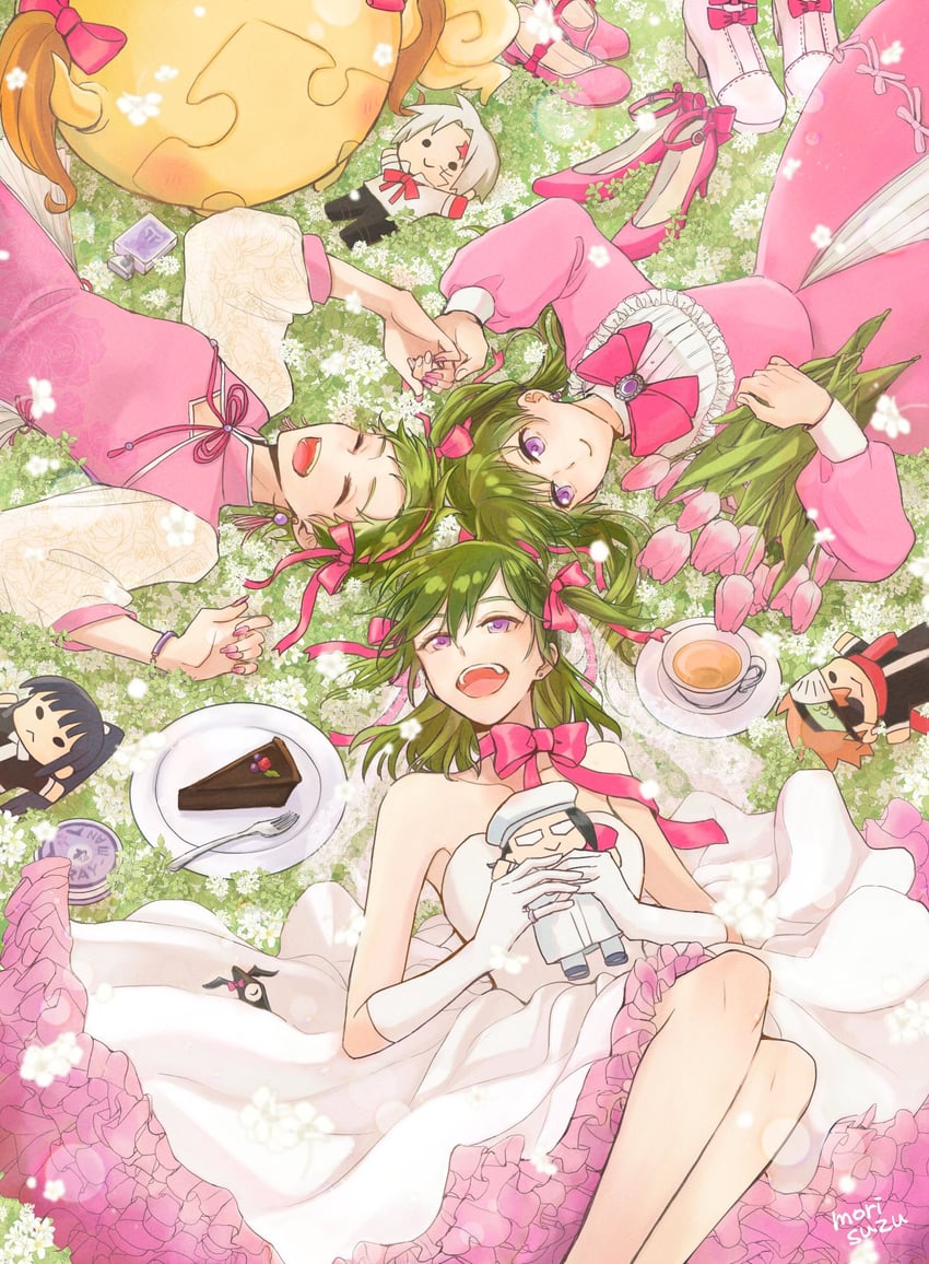 lenalee lee, allen walker, kanda yuu, lavi, timcanpy, and 1 more (d.gray-man) drawn by mori_suzu