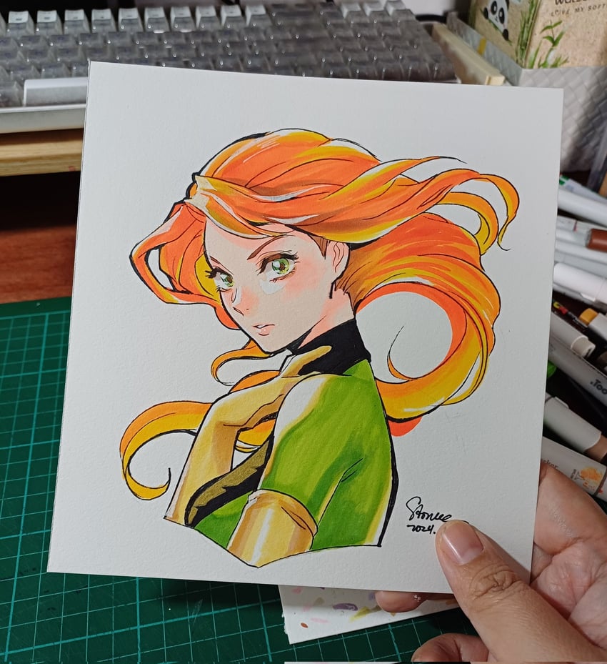 jean grey and phoenix (marvel and 1 more) drawn by sao_(saowee)